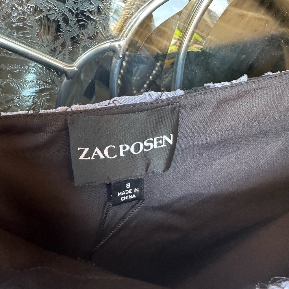 Zac Posen Silver Mini Bubble Skirt - Picture 2 of 7